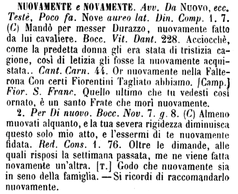 nuovamente