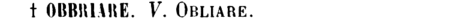 obbriare