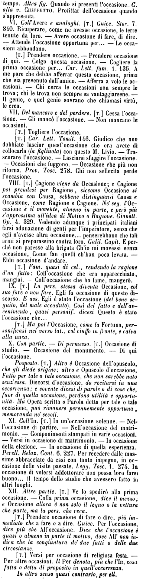 occasione