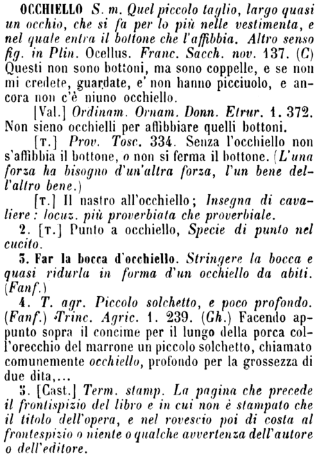 occhiello