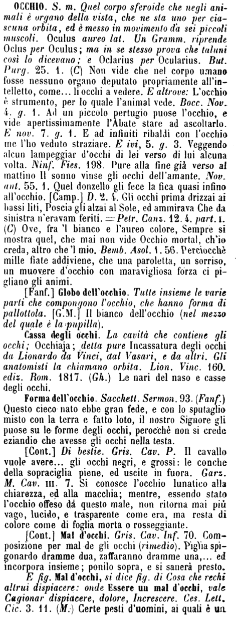 occhio
