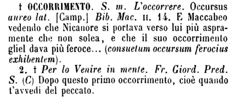 occorrimento