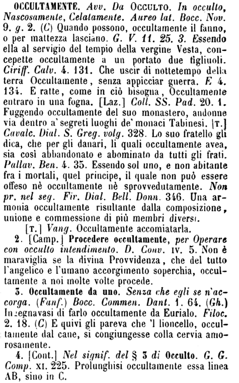 occultamente