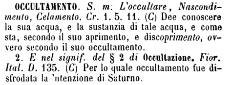 occultamento