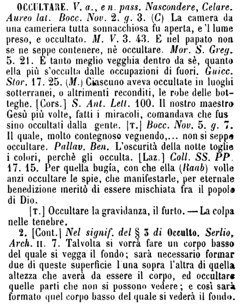 occultare