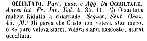 occultato