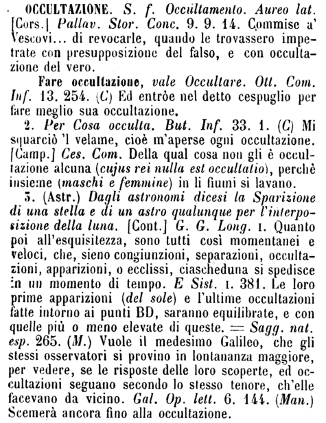 occultazione