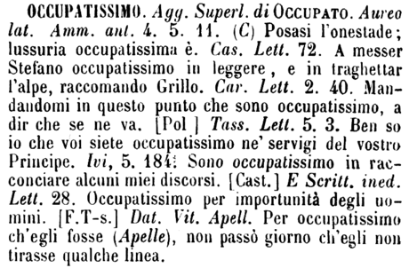 occupatissimo