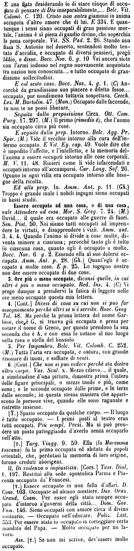 occupato