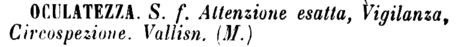 oculatezza