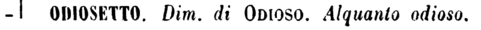 odiosetto