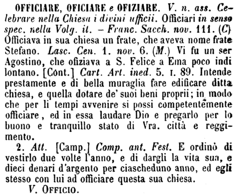 officiare