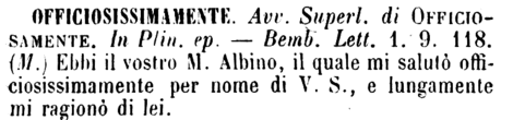 officiosissimamente