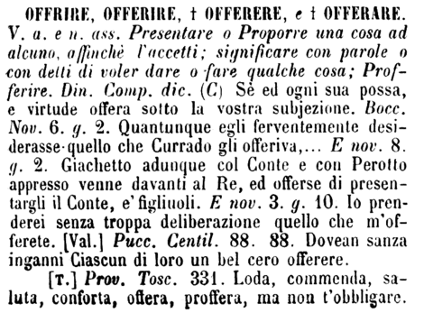 offrire