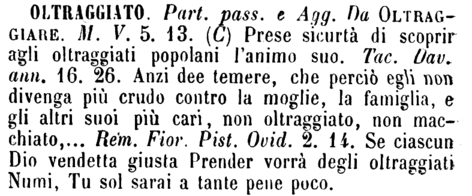 oltraggiato