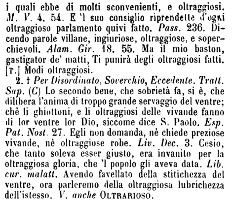 oltraggioso