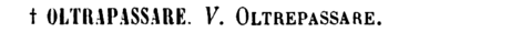 oltrapassare
