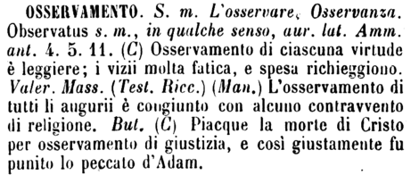 osservamento