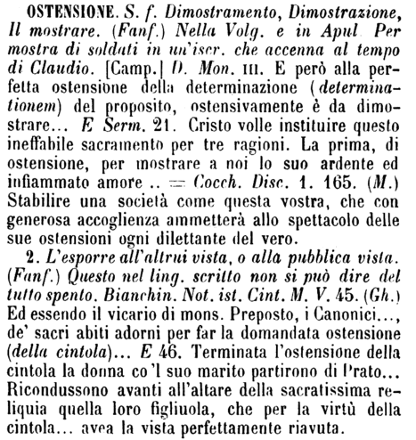 ostensione