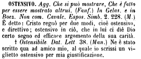 ostensivo
