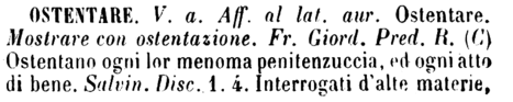 ostentare