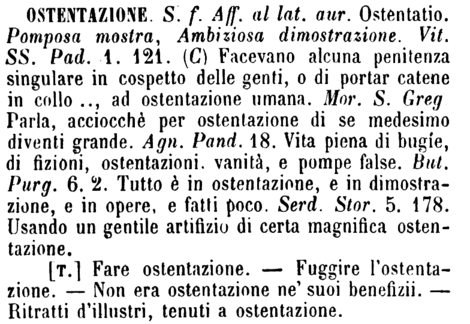ostentazione