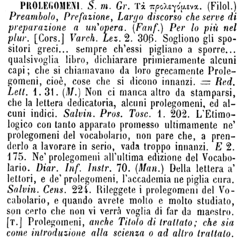 prolegomeni