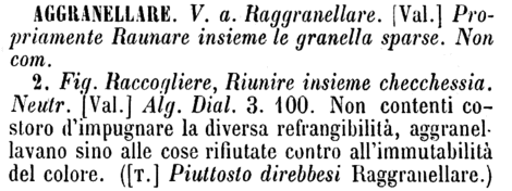 aggranellare