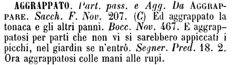 aggrappato