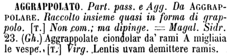aggrappolato