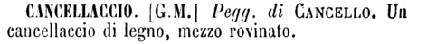 cancellaccio