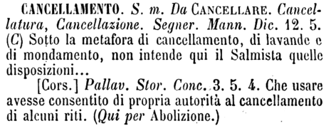 cancellamento