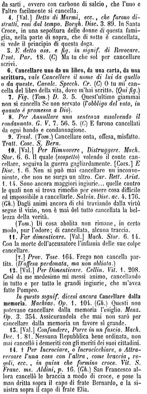 cancellare