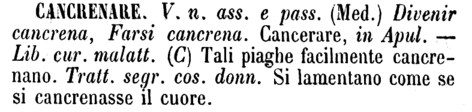 cancrenare
