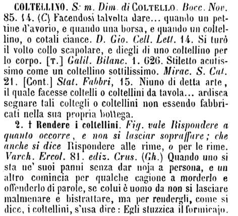 coltellino