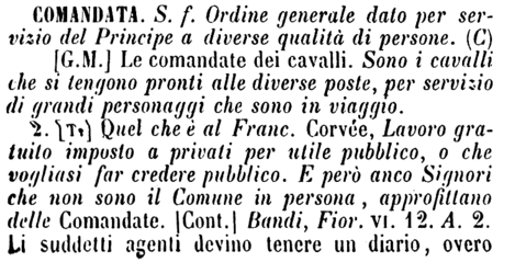 comandata