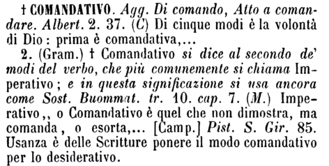 comandativo