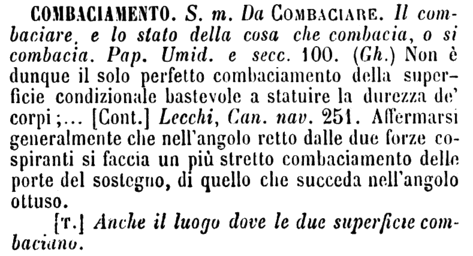combaciamento