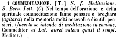 commeditazione