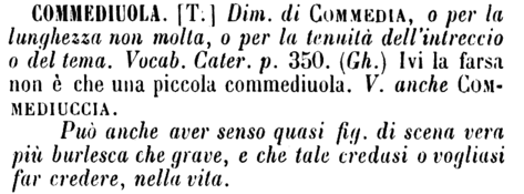 commediuola