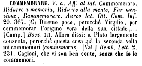 commemorare