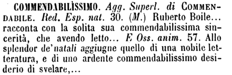 commendabilissimo