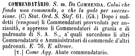 commendatario