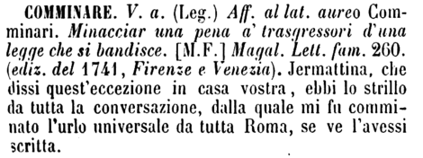 comminare