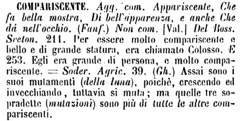 compariscente