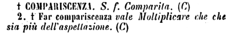 compariscenza