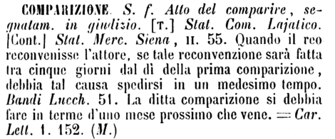 comparizione