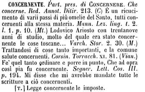 concernente