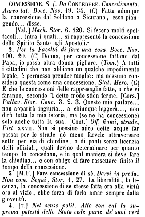 concessione