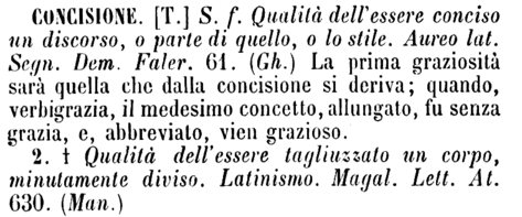concisione